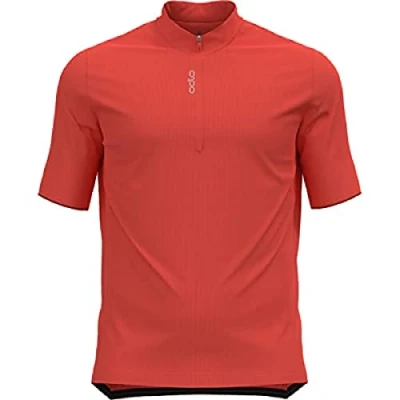 Abbildung von ODLO Essential 1/2 ZIP Cyclingtrikot, Herren, Größe: 46/48, Firelight