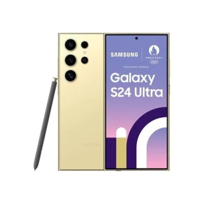 Abbildung von Samsung Galaxy S24 Ultra 256GB S928 Gelb mit o2 Vertrag im Telefónica Netz unbegrenzt telefonieren + MB 5G