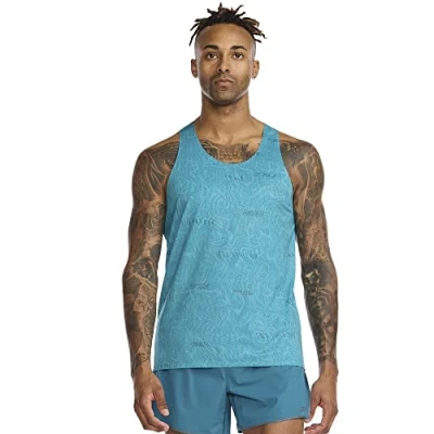 Abbildung von 2XU Herren Light Speed Singlet Tank Top, Motion/Oceanside Reflective, XL