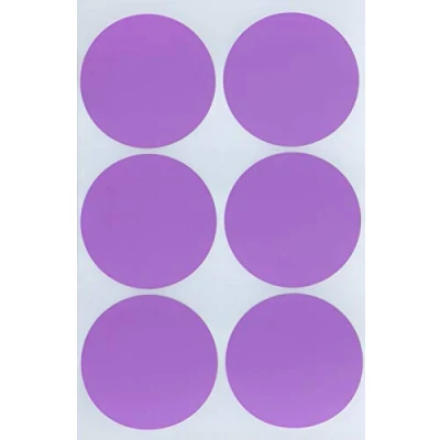 Abbildung von Sticker Pastell Lila 50 mm runde Aufkleber 5 cm Klebepunkte 72 Stück von Royal Green