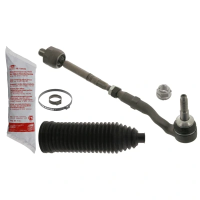 Abbildung von FEBI BILSTEIN 40092 Spurstange Vorderachse rechts mit Fett Mutter, Schellen, Lenkmanschetten BMW: 5 Limousine, Touring, 7