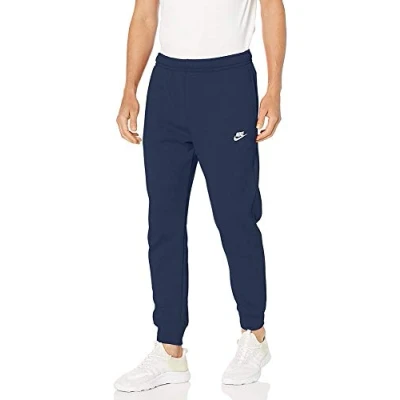 Abbildung von Nike Herren Sportswear Club Fleece Jogginghose, Midnight Navy/Midnight Navy/White, Custom