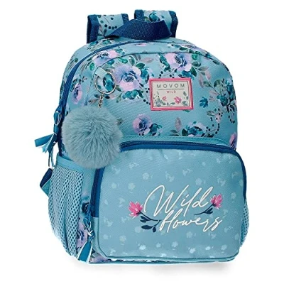 Abbildung von Movom Wildblumen Kleiner Rucksack Blau 23x28x10 cm Polyester 6,44L