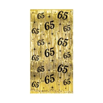 Abbildung von Tür vorhang 65 Jahre Gold Schwarz Classy 100x200cm pro Einheit