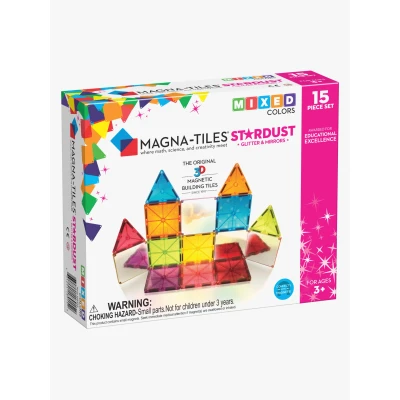Abbildung von MagnaTiles Stardust Baukasten 15 Teile