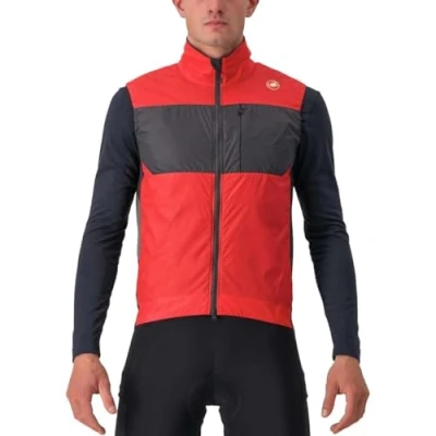 Abbildung von CASTELLI 4522010 642 UNLIMITED PUFFY VEST Jacket Herren POMPEIAN RED/DARK GRAY Größe M
