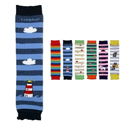 Abbildung von Kiddylegs® Baby und Kinderstulpen Thermo aus Bio Baumwolle kbA (Leuchtturm)