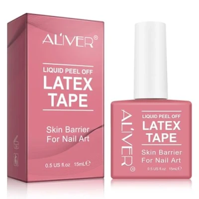 Abbildung von ALIVER Nagellack Nagelhautschutz Nail Art Design Maniküre Skin Cover Latex Tape Aliver, 1 tlg.