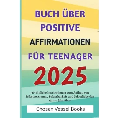 Abbildung von Buch über positive Affirmationen für Teenager 2025: 365 tägliche Inspirationen zum Aufbau von Selbstvertrauen, Belastbarkeit und Selbstliebe das ganze Jahr
