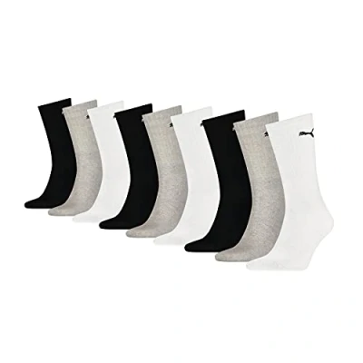 Abbildung von PUMA Herren Sportsocken unisex 9P (White/Grey/Black, 43 46)