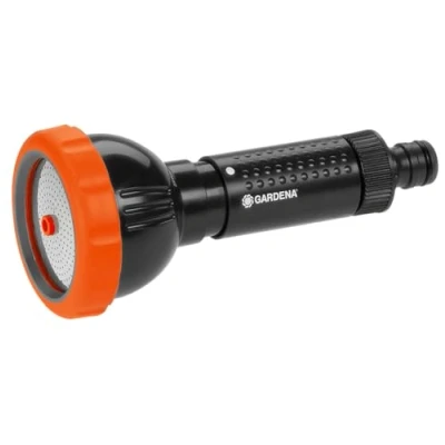 Abbildung von Gardena Profi System Spritz Brause: Gartenbrause für einen höheren Wasserdurchfluss, mit stufenlos regulierbarem Wasserstrahl (2847 20)