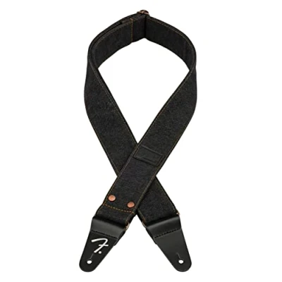 Abbildung von Fender x Wrangler Riveted Denim Strap, Black