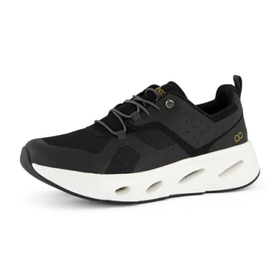 Abbildung von tenhaag Damen, Frauen Low Top Sneaker,schnürschuhe,atmungsaktiv,Halbschuhe,straßenschuhe,Strassenschuhe,Sportschuhe,Schwarz (Black),41 EU / 7.5 UK