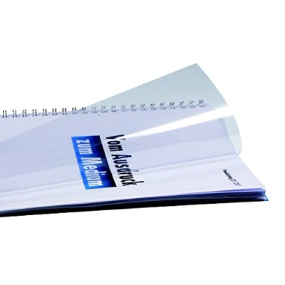 Abbildung von r&amp;b UMT030TA Deckblätter Klarsichtfolien, DIN A4, PVC, transparent, glasklar, 0.30 mm stark, premium Qualität, 100 Stück