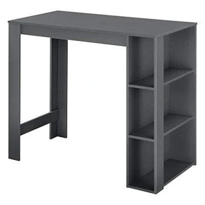 Abbildung von en.casa Bartisch, »Danderyd« Bartresen Theke 120 x 60 105,5 cm Dunkelgrau