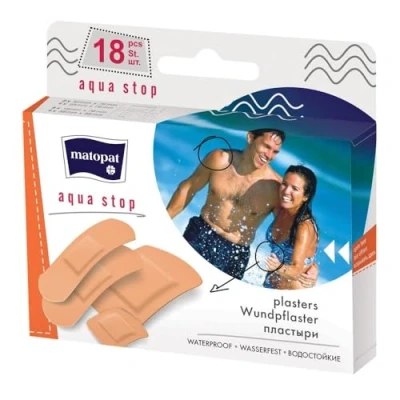 Abbildung von Matopat Wundpflaster Aqua Stop, Set mit 18 Pflastern