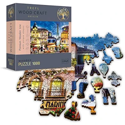 Abbildung von Trefl Puzzle 20142 Wood Craft H. Robinson Französische Straße, 1000 Puzzleteile, Made in Europe