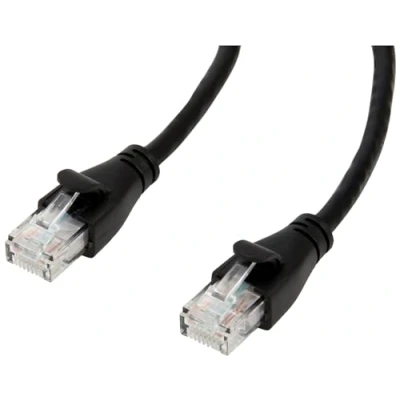 Abbildung von Amazon Basics Ethernet Netzwerkkabel, RJ45, Cat6, 3 m, 1.000Mbit/s, 5er Pack, schwarz