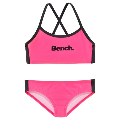 Abbildung von Bench Bustier Bikini SET für Kinder, Größe: 134/140, Pink/black