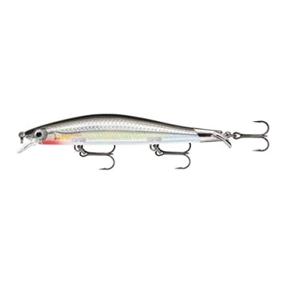 Abbildung von Rapala Ripstop Angelköder Angelzubehör mit Zweiteiliger Tauchschaufel Süßwasser Spinnköder Lauftiefe 1,3 1,6m Fischköder 12cm, 14g Hergestellt in Estland Silver