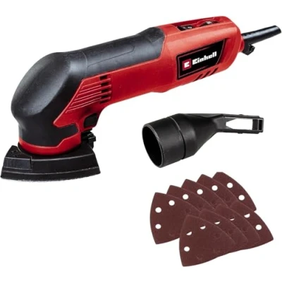 Abbildung von Einhell Deltaschleifer TC DS 20 E, 22000 U/min, (Set, 8 tlg), Delta Schleifschuh zum Schleifen schwer zugänglicher Stellen