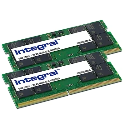 Abbildung von Integral 16GB DDR5 SO DIMM RAM Kit (2X 8GB) 5600MT/s PC5 44800 CL46 Laptop/Notebook/MacBook/NUC Memory Module