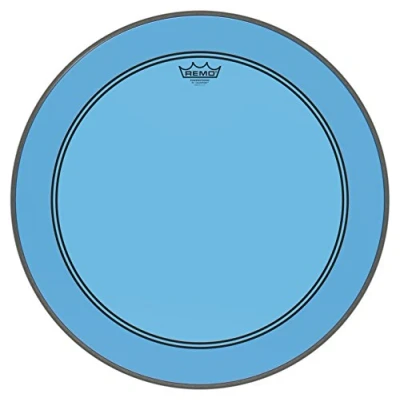 Abbildung von Remo Schlagzeugfell Colortone Powerstroke 3 clear Bass Drum 22&quot; blau P3 1322 CT BU