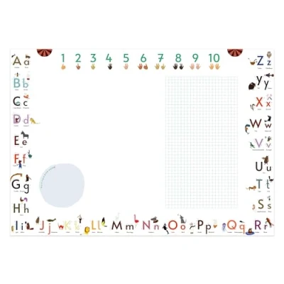 Abbildung von Close Up Schreibgeräteetui ABC Schreibtischunterlage Druckschrift zum Abreißen
