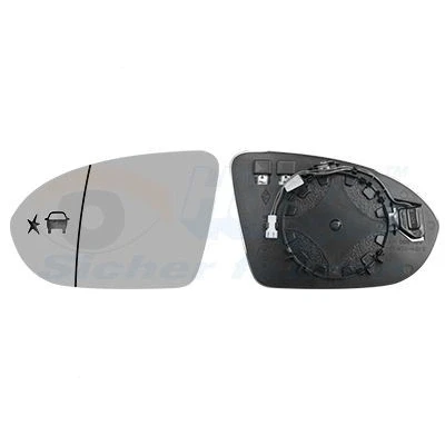Abbildung von VAN WEZEL 3854835 Außenspiegelglas links OPEL: Insignia B Grand Sport, Sports Tourer