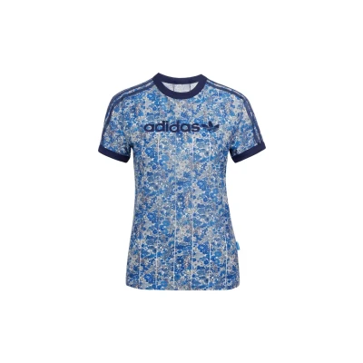 Abbildung von adidas Originals Liberty CALI T Tshirt print, Damen, Größe: 30/32 (XS), Multicolor chalk white ambient sky night indigo
