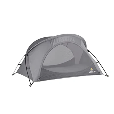 Abbildung von LittleLife Arc 2 Superleichte tragbare kompakte Reisebettchen mit Rucksack, Gewicht 2,5kg
