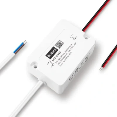 Abbildung von illuburg LED Trafo 24V 20W Wasserdicht IP67 Flackerfrei für Strip Lampe Netzteil Treiber Power Supply