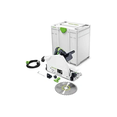 Abbildung von Festool Tauchsäge TS 75 EBQ Plus (mit Kreissägeblatt WOOD UNIVERSAL, Rückschlagstopp, Splitterschutz, Innensechskantschlüssel), im Systainer