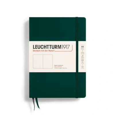 Abbildung von LEUCHTTURM1917 367254 Notizbuch Medium (A5), Hardcover, 251 nummerierte Seiten, Forest Green, blanko