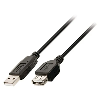 Abbildung von InLine 34610B USB 2.0 Verlängerung, Stecker / Buchse, Typ A, schwarz, 1m