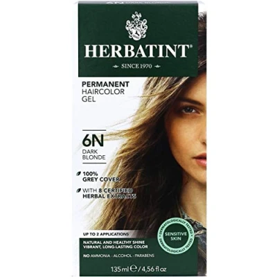 Abbildung von Herbatint KräuterHaircolor dauerhafte Dunkelheit Blondine des Gel 6N 4.5 Unze.