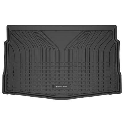 Abbildung von WALSER Premium Kofferraumwanne kompatibel mit VW Golf VIII (CD1) 07/2019 Heute, unterer Ladeboden, 100% passgenaue Kofferraum Schutzmatte Made in EU, robuste Antirutschmatte Auto