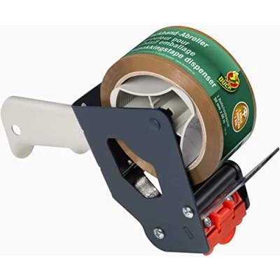 Abbildung von Duck Packband Set Handabroller + Braun 50mm x 66m