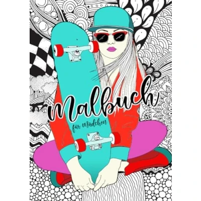 Abbildung von Malbuch für Mädchen Zentangle: ab 12 Jahren Jugendliche Kreativität, Entspannung &amp; Spass Geschenk ...