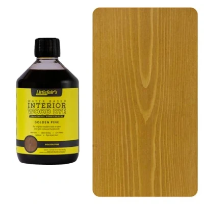 Abbildung von Littlefair‘s, Holzfarbe, umweltfreundlich und auf Wasserbasis klassisches Sortiment, Golden Pine, 500 ml