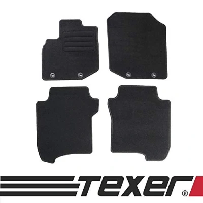 Abbildung von Car Mat Co TEXER Textil Fußmatten Passend für Honda Jazz III Bj. 2008 2013 Basic