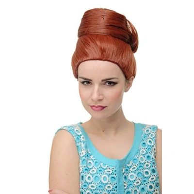 Abbildung von WIG ME UP GFW2200 350 Perücke Damenperücke mit Beehive Dutt Rot Kuperrot turbanartig Vintage retro 50er 60er