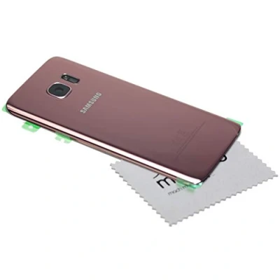 Abbildung von Akkudeckel für Original Samsung Galaxy S7 G930F Akkufacheckel pink mit mungoo Displayputztuch