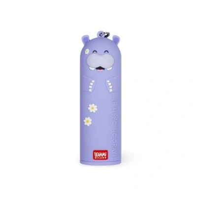 Abbildung von Legami Tragbares Ladegerät My Super Power, lädt 2 Geräte gleichzeitig, USB Kabel Typ C im Lieferumfang enthalten, tragbare Powerbank, Durchmesser 3,5 cm, Höhe 11,60 Hippo