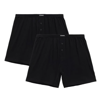 Abbildung von ATLANTIC UNDERWEAR Herren Classic Boxers Boxershorts, sc schwarz, XXL (2er Pack)