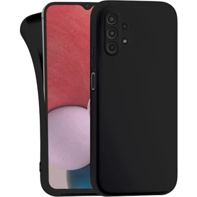 Abbildung von MyGadget Hülle für Samsung Galaxy A32 5G robuste Silikon Schutzhülle TPU Case Slim Silikonhülle Back Cover Kratzfest Handyhülle Matt Schwarz