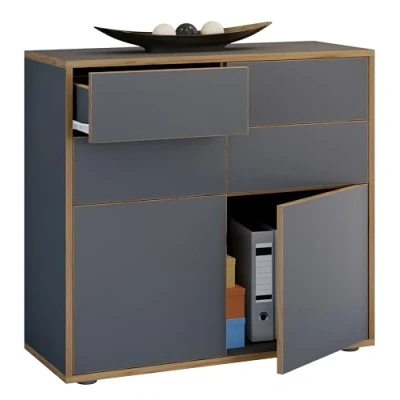 Abbildung von VCM Kommode Holz Sideboard Salia Breite 100 Schublade