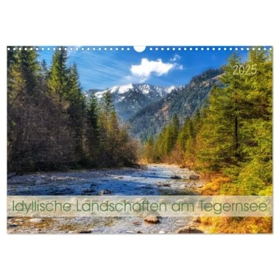 Abbildung von Idyllische Landschaften am Tegernsee (Wandkalender 2025 DIN A3 quer), CALVENDO Monatskalender