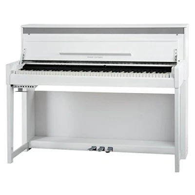 Abbildung von Classic Cantabile UP 1 WM E Piano (88 Tasten, 3 fach Sensorik, Twinova Funktion, 22 Effekte, Dämpfersimulation, MP3 Recorder, Mic In, OLED Display, 40 hochwertige Sounds, Pedale) weiß matt