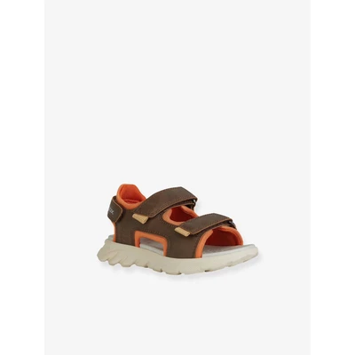 Abbildung von Geox Airadyum Trekkingsandale für Kinder, Größe: 33, Brown/dark orange Schuhe